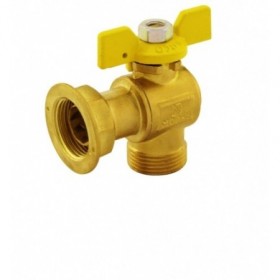 Válvula gas contador escuadra de 3/4" mariposa PN5