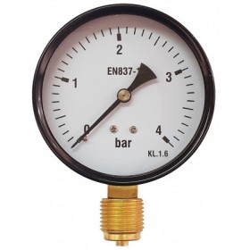Manómetro Ø80mm vertical 1/2" 0 a 4bar