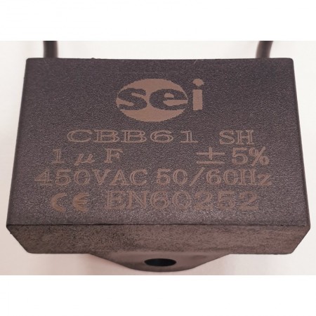Minicondensador arranque motores monofásicos 1µF