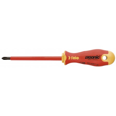 Destornillador punta estrella PH1x80mm aislado FELO ERGONIC®