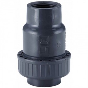 Válvula retención PVC cierre bola 1-1/2"