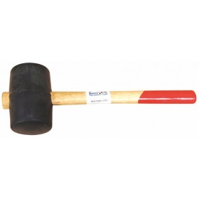 Maza de goma con mango de madera MERCATOOLS Ø65mm