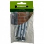 Blíster 4 uds Taco metálico anclaje hormigón espirro ESCOFIX BFT10L con tornillo y arandela M8x80mm