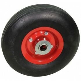 Rueda impinchable 10" con eje de Ø20cm para carretilla o carro de transporte MERCATOOLS