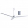 Ventilador de techo blanco 3 aspas con mando de pared MUNDOFAN CF Ø90cm