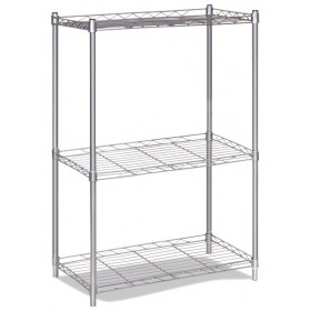 Estantería decorativa de acero con 3 baldas MERCATOOLS 30 kg 80 x 56  x35mm