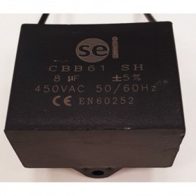 Minicondensador arranque motores monofásicos 8µF