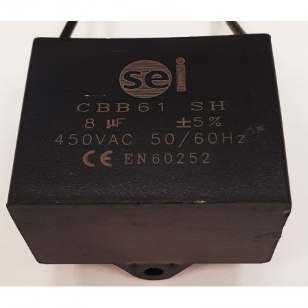 Minicondensador arranque motores monofásicos 8µF