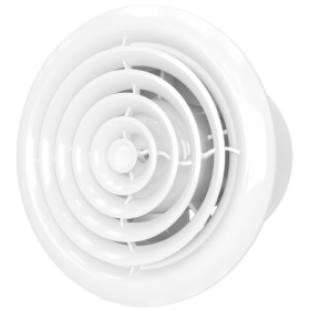 Extractor baño frontal circular blanco MUNDOFAN CIR-MU 5  Ø125mm