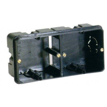 Caja eléctrica universal de empotrar para 2 mecanismos