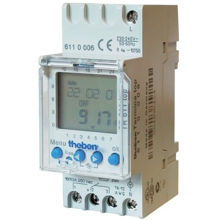 Programador horario digital carril DIN TR-610 TOP3