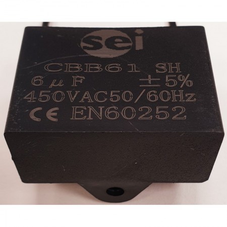 Minicondensador arranque motores monofásicos 6µF