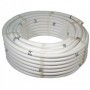 Rollo 25 metros Tubo PVC flexible espiral blanco Ø26/32mm para desagües