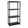 Estantería modular de resina con 4 baldas MERCATOOLS 25kg 133x60x30mm