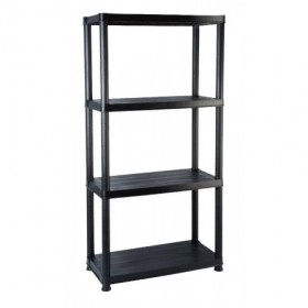 Estantería modular de resina con 4 baldas MERCATOOLS 25kg 133x60x30mm