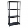 Estantería modular de resina con 4 baldas MERCATOOLS 25kg 133x60x30mm