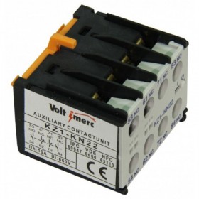 Contactos auxiliares 2NO+2NC VOLTIMERC KZ1-KN22 para contactor eléctrico 3RB8