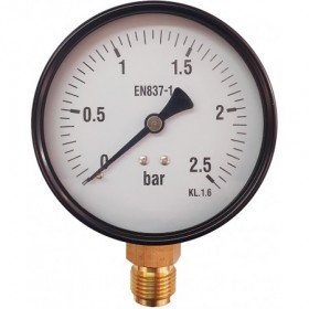 Manómetro Ø100mm vertical 1/2" 0 a 2.5bar