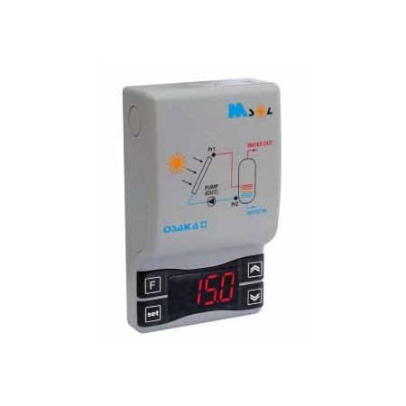 TERMOMETRO-TERMOSTATO MURAL M1 SOL CLOCK  1 RELE NTC / PTC INCLUYE 2 SONDAS