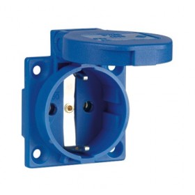 Base enchufe semiempotrar schuko 2P+T 16A