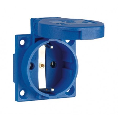 Base enchufe semiempotrar schuko 2P+T 16A