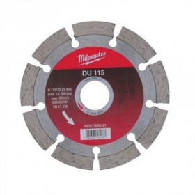 Disco corte diamante MILWAUKEE uso general DU Ø115mm