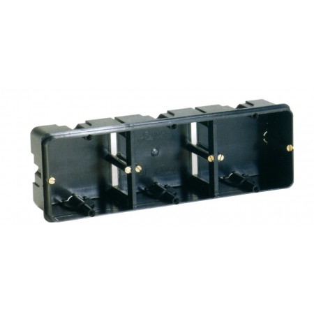Caja eléctrica universal de empotrar para 3 mecanismos