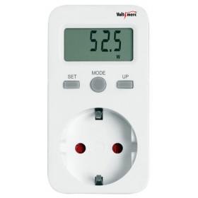 Medidor energía enchufable digital 230VAC - 50Hz VOLTIMERC