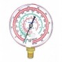 Manómetro de alta rojo WK-6814 Ø68 para R410A. R407C. R32. R134a con conexión 1/8" NPT