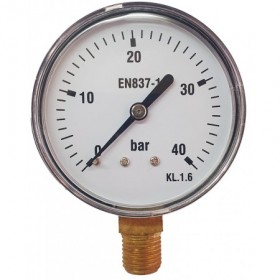 Manómetro Ø60mm vertical 1/4" 0 a 40bar