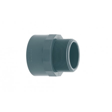 Manguito PVC presion macho encolar/roscar ø 40-1.1/4"