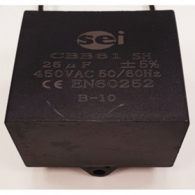 Minicondensador arranque motores monofásicos 25µF