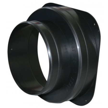 Manguito brida circular polipropileno negro recortable Ø150mm Ø200mm MERCATUB Macho