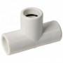 Te 90º tubode desagüe rígido PVC blanco Ø32 con junta