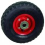 Rueda neumática 10" con eje de Ø20cm para carretilla o carro de transporte MERCATOOLS