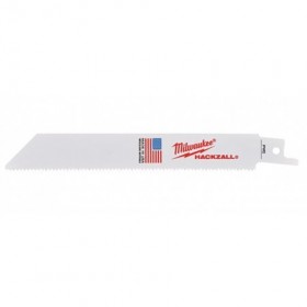 Pack 5 hojas sierra MILWAUKEE HACKZALL longitud 150mm 14tpi