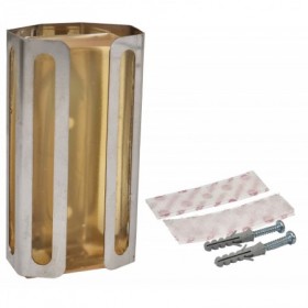 Soporte inox. para placa gel MUNDOFAN NEUTRIC pequeña con velcro autoadhesivo y tornillos