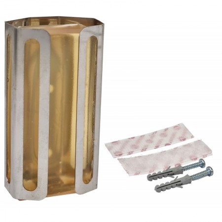 Soporte inox. para placa gel MUNDOFAN NEUTRIC pequeña con velcro autoadhesivo y tornillos