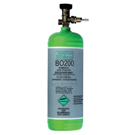Botella de gas TECNOCONTROL CH4 0.88% vol. - 2 l. 30 bar - 60 litros