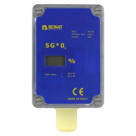 Detector autónomo para oxígeno. De 0÷25% v/v. IP55 BEINAT SGo2*100