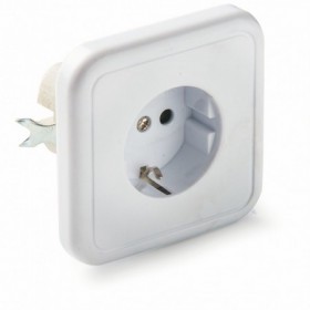 Base enchufe empotrar de porcelana 2P+TTL 16A 250VAC