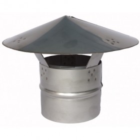Sombrerete inox. AISI304 mate Ø300mm helicoidal MERCATUB Macho