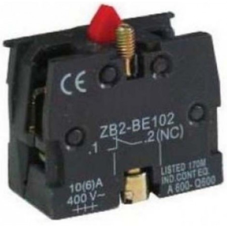 Contacto eléctrico NC para pulsador y selector VOLTIMERC