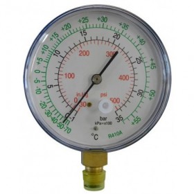 Manómetro de baja para R410A Ø80mm