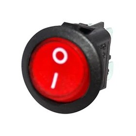 INTERRUPTOR BIPOLAR 125..250VAC INT BIP-R-220-D20 ROJO CIRCULAR DIAMETRO 20