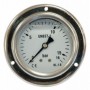 Manómetro glicerina Ø63mm horizontal con aro frontal 1/4" 0 a 1.6bar