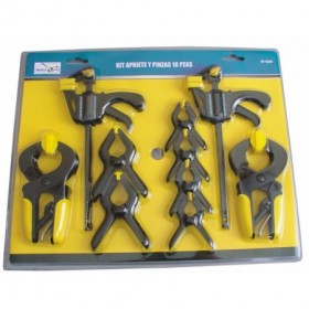 Kit 10 uds Piezas apriete y pinzas MERCATOOLS
