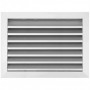 Reja retorno aletas fijas a 45º MADEL DMT-AR 700x100mm anodizado plata mate