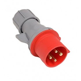 Clavija enchufe 3P+T 32A 400VAC IP44