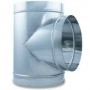 Te simple 90º  inox. AISI304 mate Ø450mm helicoidal MERCATUB Macho-Macho